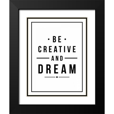 Be creative Black Modern Wood Framed Art Print with Double Matting by Grey, Jace