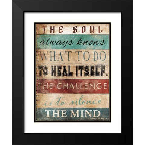 The Soul Black Modern Wood Framed Art Print with Double Matting by Grey, Jace