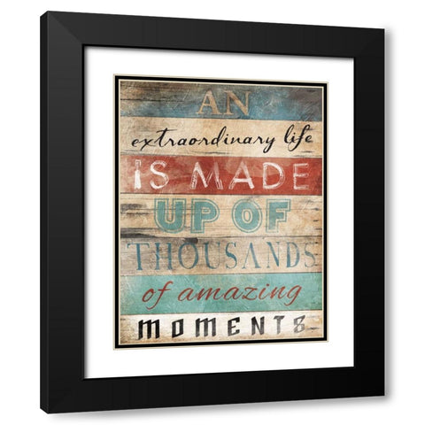 An Extraordinary Black Modern Wood Framed Art Print with Double Matting by Grey, Jace