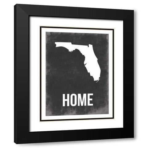 Florida Home Black Modern Wood Framed Art Print with Double Matting by Grey, Jace