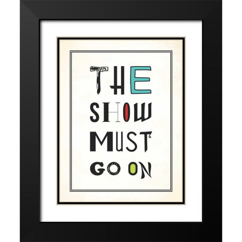 The show Black Modern Wood Framed Art Print with Double Matting by Grey, Jace