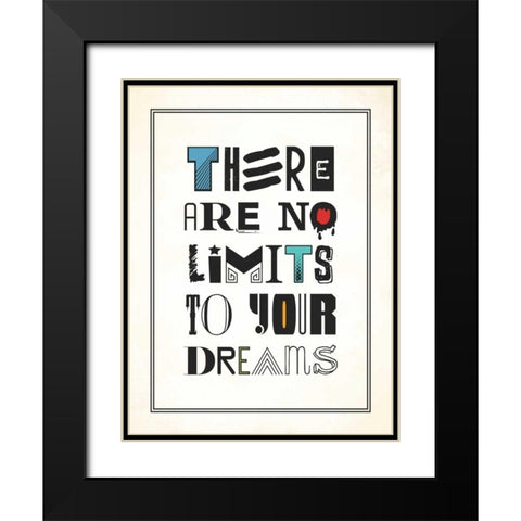 No Limits Black Modern Wood Framed Art Print with Double Matting by Grey, Jace