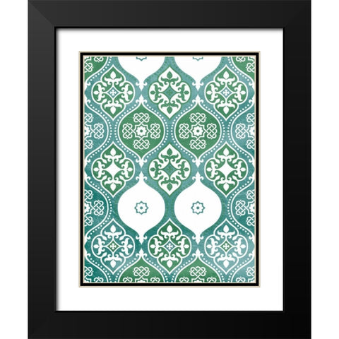 Seafoam pattern Black Modern Wood Framed Art Print with Double Matting by Grey, Jace