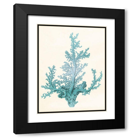 Blue Beach Mate Black Modern Wood Framed Art Print with Double Matting by Grey, Jace