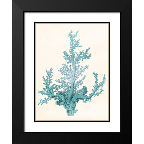 Blue Beach Mate Black Modern Wood Framed Art Print with Double Matting by Grey, Jace