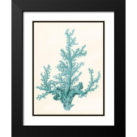 Blue Solid Beach Mate Black Modern Wood Framed Art Print with Double Matting by Grey, Jace
