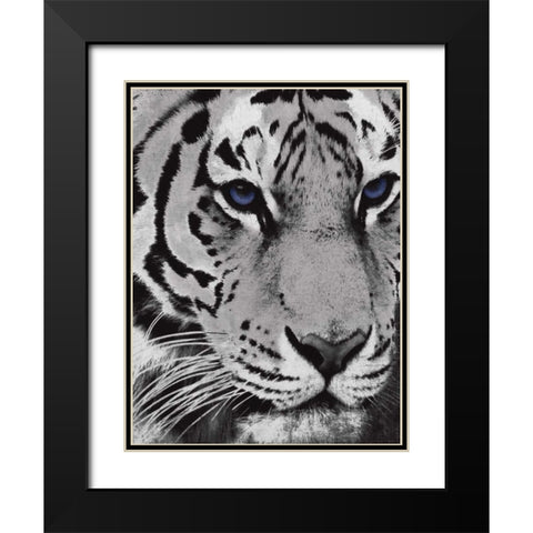 Purple Eyes Black Modern Wood Framed Art Print with Double Matting by Grey, Jace