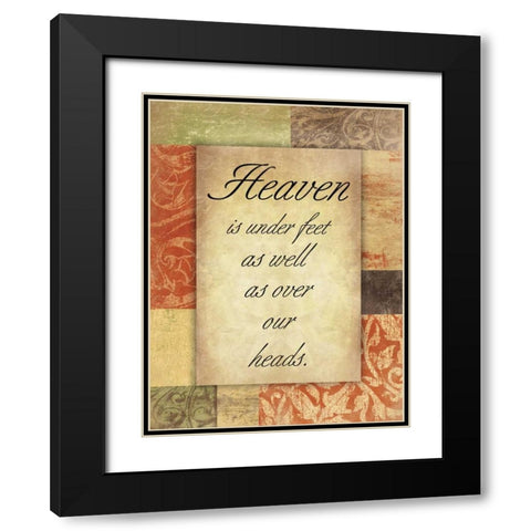 Heaven Spice Patch Black Modern Wood Framed Art Print with Double Matting by Grey, Jace