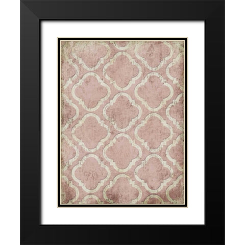 Antique Reverse Rose Wall Black Modern Wood Framed Art Print with Double Matting by Grey, Jace