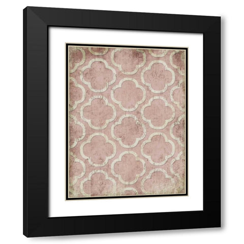 Antique Reverse Rose Wall Mate Black Modern Wood Framed Art Print with Double Matting by Grey, Jace