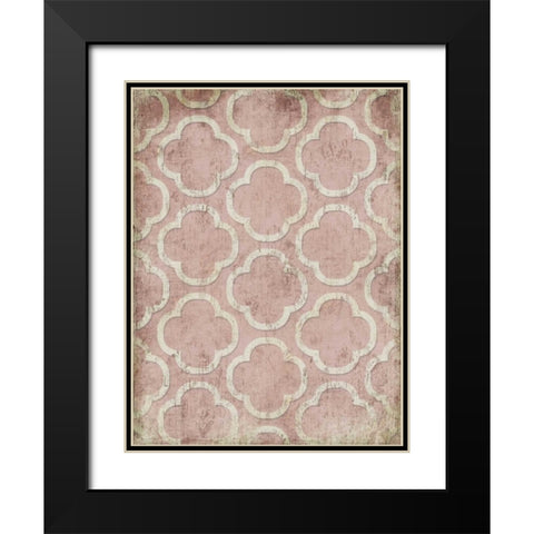 Antique Reverse Rose Wall Mate Black Modern Wood Framed Art Print with Double Matting by Grey, Jace