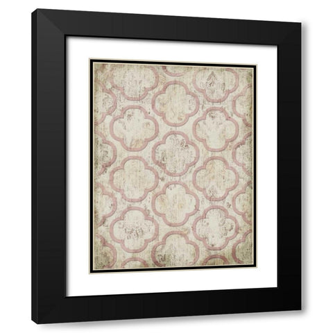 Antique Rose Wall Mate Black Modern Wood Framed Art Print with Double Matting by Grey, Jace