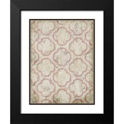 Antique Rose Wall Mate Black Modern Wood Framed Art Print with Double Matting by Grey, Jace