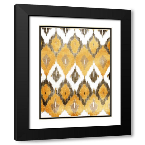 Earth Flames Black Modern Wood Framed Art Print with Double Matting by Grey, Jace