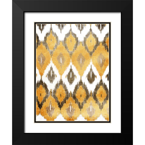 Earth Flames Black Modern Wood Framed Art Print with Double Matting by Grey, Jace