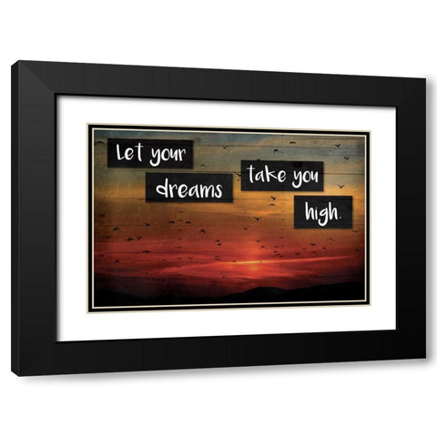 Take You High Black Modern Wood Framed Art Print with Double Matting by Grey, Jace