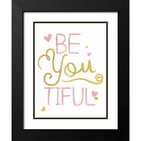 BeUtiful Black Modern Wood Framed Art Print with Double Matting by Grey, Jace