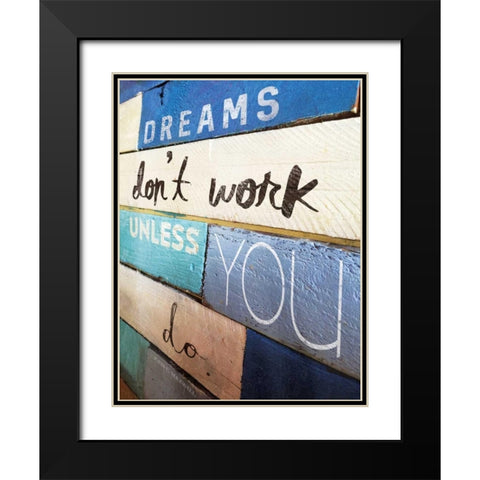 Ocean City Dreams Black Modern Wood Framed Art Print with Double Matting by Grey, Jace