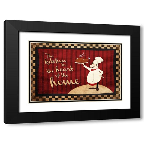 Heart Of The Home Black Modern Wood Framed Art Print with Double Matting by Grey, Jace