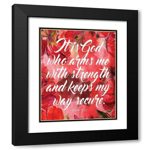 It Is God Black Modern Wood Framed Art Print with Double Matting by Grey, Jace