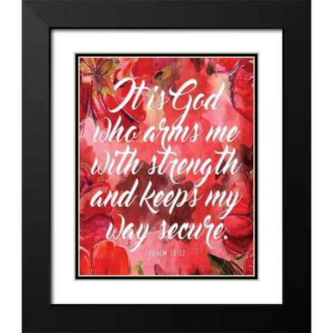 It Is God Black Modern Wood Framed Art Print with Double Matting by Grey, Jace