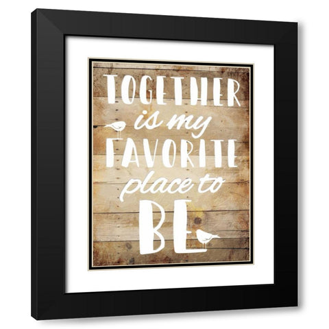 Favorite place Black Modern Wood Framed Art Print with Double Matting by Grey, Jace