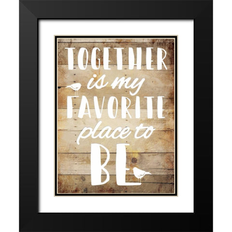 Favorite place Black Modern Wood Framed Art Print with Double Matting by Grey, Jace