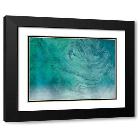 Marble Coastal Black Modern Wood Framed Art Print with Double Matting by Grey, Jace