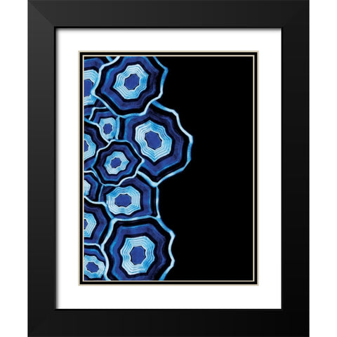 Other Half Of Blue Agates Black Modern Wood Framed Art Print with Double Matting by Grey, Jace