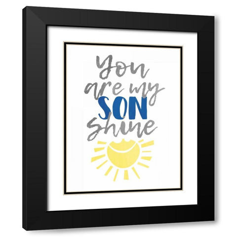 Son Shine Black Modern Wood Framed Art Print with Double Matting by Grey, Jace