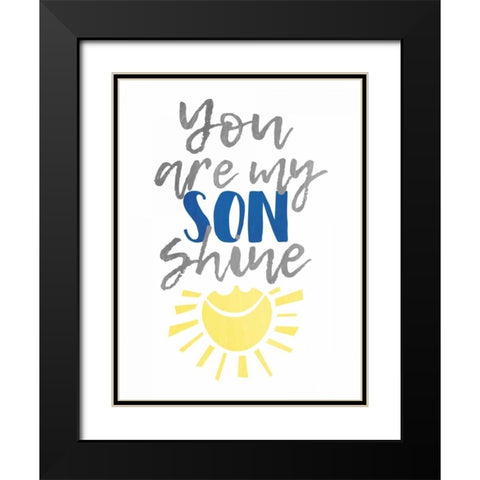 Son Shine Black Modern Wood Framed Art Print with Double Matting by Grey, Jace