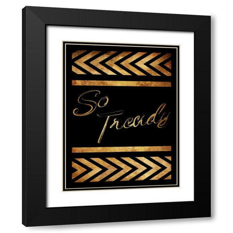 Gold So Trendy Black Modern Wood Framed Art Print with Double Matting by Grey, Jace