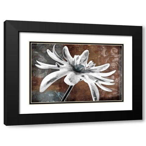Through the Blues Black Modern Wood Framed Art Print with Double Matting by Grey, Jace