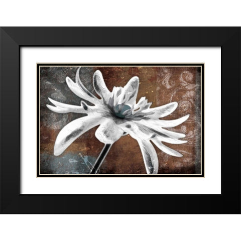 Through the Blues Black Modern Wood Framed Art Print with Double Matting by Grey, Jace