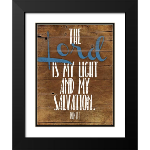 Lord Salvation Black Modern Wood Framed Art Print with Double Matting by Grey, Jace