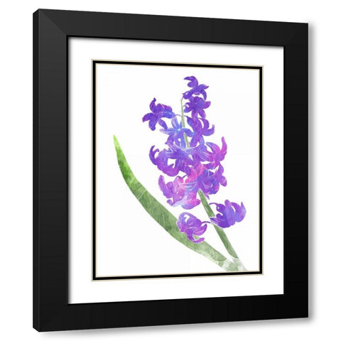 Watered Down Purp Pink Black Modern Wood Framed Art Print with Double Matting by Grey, Jace