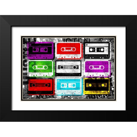 Stay Humble Black Modern Wood Framed Art Print with Double Matting by Grey, Jace