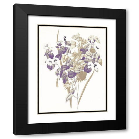 Lavender Flowers Four Black Modern Wood Framed Art Print with Double Matting by Grey, Jace