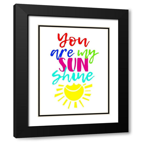 My Sunshine Black Modern Wood Framed Art Print with Double Matting by Grey, Jace
