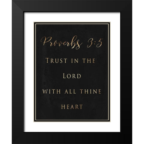 Trust Black Modern Wood Framed Art Print with Double Matting by Grey, Jace