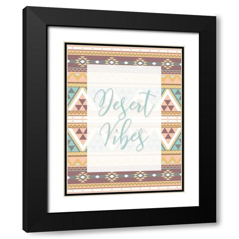 Desert Vibes Black Modern Wood Framed Art Print with Double Matting by Grey, Jace