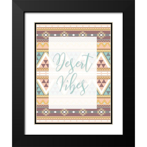 Desert Vibes Black Modern Wood Framed Art Print with Double Matting by Grey, Jace