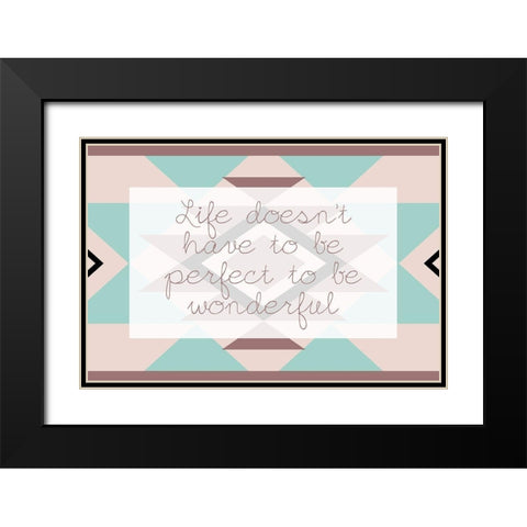 To Be Wonderful Black Modern Wood Framed Art Print with Double Matting by Grey, Jace