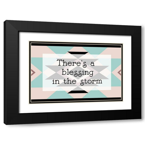 Blessing in The Storm Black Modern Wood Framed Art Print with Double Matting by Grey, Jace