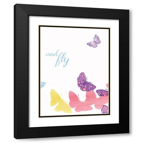 And Fly Black Modern Wood Framed Art Print with Double Matting by Grey, Jace