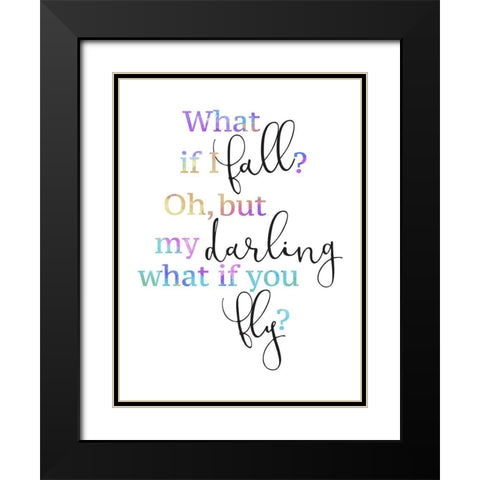 Floating Butterfly Black Modern Wood Framed Art Print with Double Matting by Grey, Jace