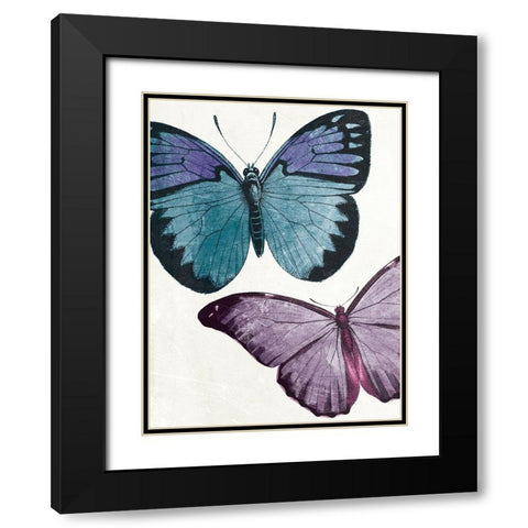 Butterfly High One Black Modern Wood Framed Art Print with Double Matting by Grey, Jace