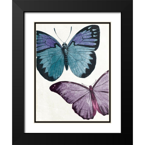 Butterfly High One Black Modern Wood Framed Art Print with Double Matting by Grey, Jace