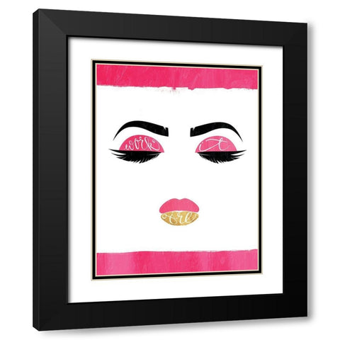 Work It Girl Black Modern Wood Framed Art Print with Double Matting by Grey, Jace