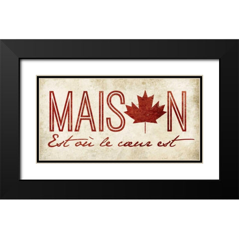 French Home Black Modern Wood Framed Art Print with Double Matting by Grey, Jace